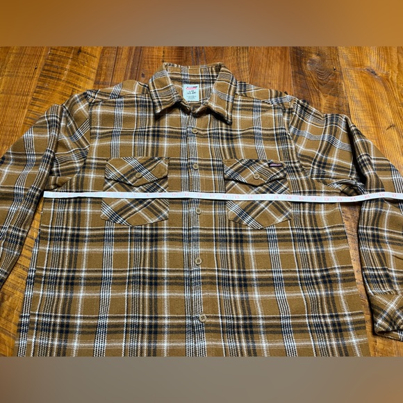 Dickies Long Sleeve Plaid Flannel Button Down Shirt Size Large - Picture 5 of 11